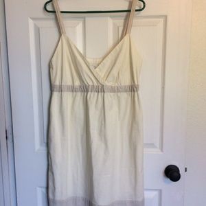 Cream sundress (lined; pockets!)